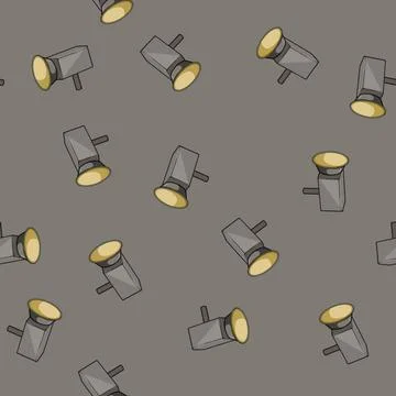 Seamless pattern spot studio light cartoon vector 스톡 일러스트