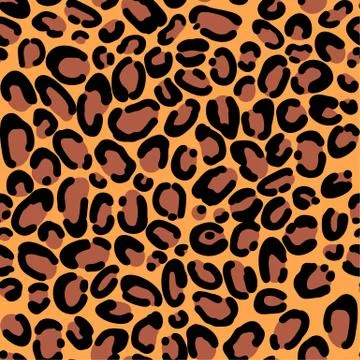 Seamless pattern of spots cow for fabric. Black and white vector background Stock Illustration