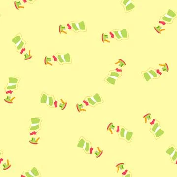 Seamless pattern spray glass cleaner cartoon vector 스톡 일러스트