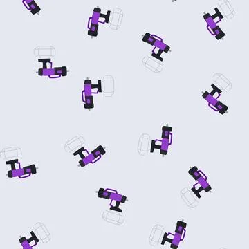 Seamless pattern spray paint sprayer cartoon vector イラスト素材