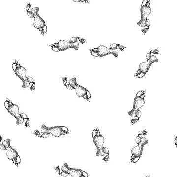 Seamless pattern spray perfume automizer sketch hand drawn Stock Illustration
