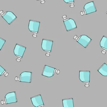 Seamless pattern spray perfume for men cartoon vector Stock-Illustration