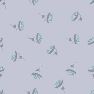 Seamless pattern spray shower head cartoon vector 스톡 일러스트