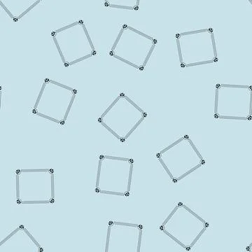 Seamless pattern spring floral frame cartoon vector 库存插图