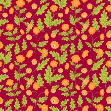 Seamless pattern with spring folk flowers. Seamless floral pattern background 스톡 일러스트