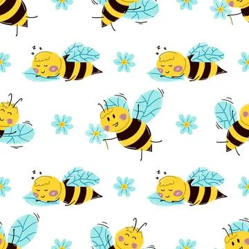 Seamless pattern. Spring print perfect for children's textile design, decor Stock Illustration