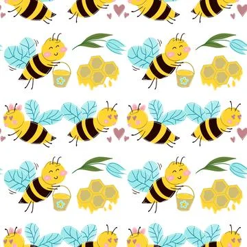 Seamless pattern. Spring print perfect for children's textile design, decor イラスト素材
