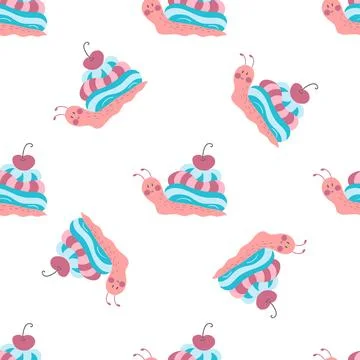 Seamless pattern. Spring print perfect for children's textile design, decor Stock Illustration
