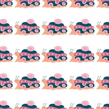 Seamless pattern. Spring print perfect for children's textile design, decor Illustrazione stock