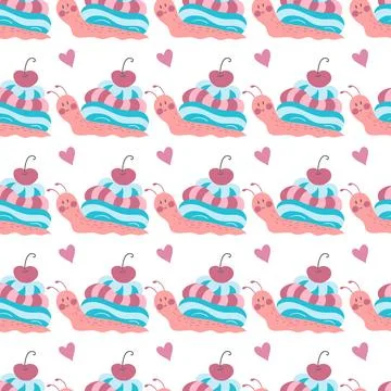 Seamless pattern. Spring print perfect for children's textile design, decor Stockillustratie