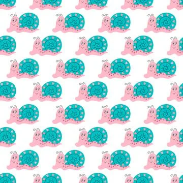 Seamless pattern. Spring print perfect for children's textile design, decor Illustrazione stock