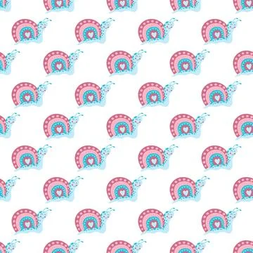Seamless pattern. Spring print perfect for children's textile design, decor 스톡 일러스트