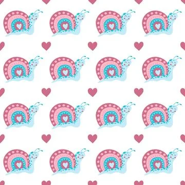 Seamless pattern. Spring print perfect for children's textile design, decor Stock Illustration