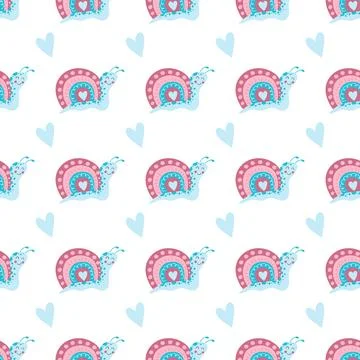 Seamless pattern. Spring print perfect for children's textile design, decor 스톡 일러스트