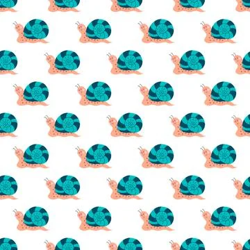 Seamless pattern. Spring print perfect for children's textile design, decor Illustrazione stock