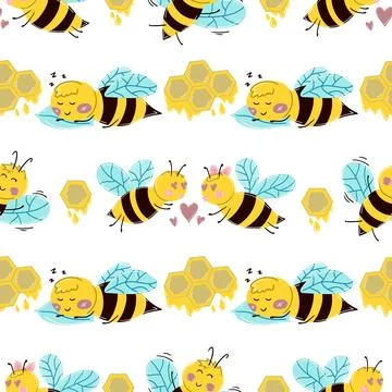 Seamless pattern. Spring print perfect for children's textile design, decor 库存插图