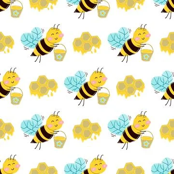 Seamless pattern. Spring print perfect for children's textile design, decor イラスト素材