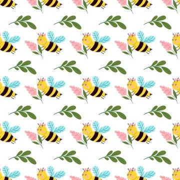 Seamless pattern. Spring print perfect for children's textile design, decor イラスト素材