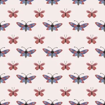 Seamless pattern. Spring print perfect for children's textile design, decor Stock Illustration