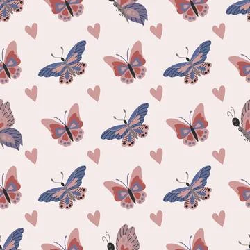 Seamless pattern. Spring print perfect for children's textile design, decor Stock Illustration