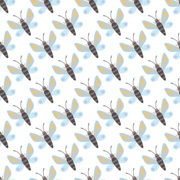 Seamless pattern. Spring print perfect for children's textile design, decor Stock Illustration