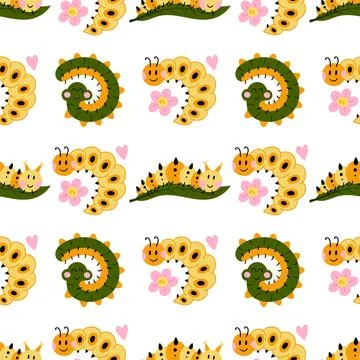 Seamless pattern. Spring print perfect for children's textile design, decor Stock Illustration
