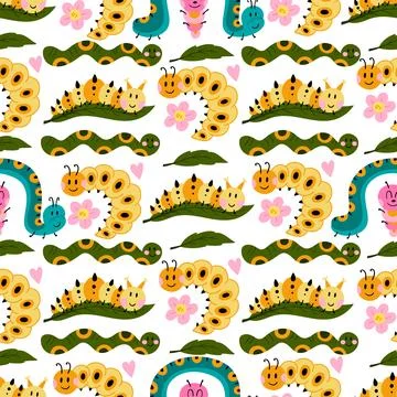 Seamless pattern. Spring print perfect for children's textile design, decor イラスト素材