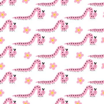 Seamless pattern. Spring print perfect for children's textile design, decor Stock Illustration