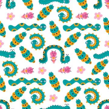 Seamless pattern. Spring print perfect for children's textile design, decor Stockillustratie