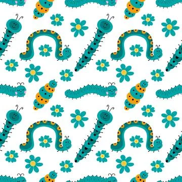 Seamless pattern. Spring print perfect for children's textile design, decor Stock Illustration