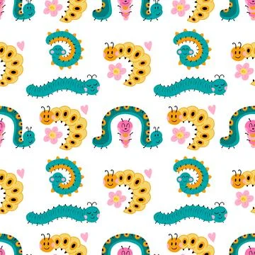 Seamless pattern. Spring print perfect for children's textile design, decor イラスト素材