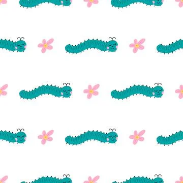 Seamless pattern. Spring print perfect for children's textile design, decor Illustrazione stock