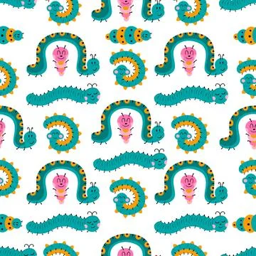Seamless pattern. Spring print perfect for children's textile design, decor Stock Illustration
