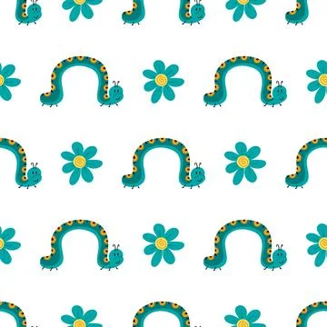 Seamless pattern. Spring print perfect for children's textile design, decor Stock Illustration