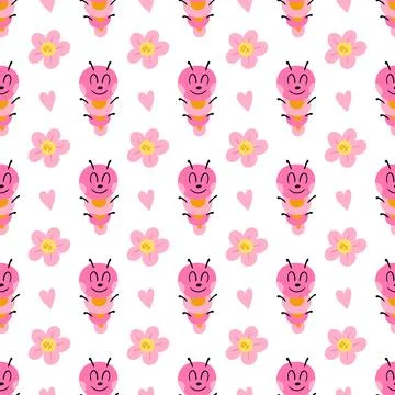 Seamless pattern. Spring print perfect for children's textile design, decor Stockillustratie