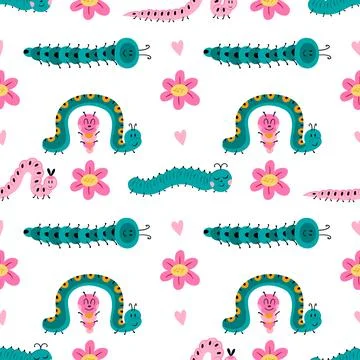 Seamless pattern. Spring print perfect for children's textile design, decor Stock Illustration