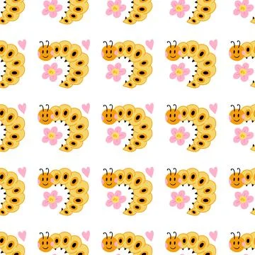 Seamless pattern. Spring print perfect for children's textile design, decor Stock Illustration