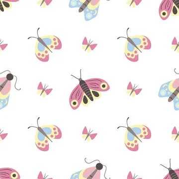 Seamless pattern. Spring print perfect for children's textile design, decor Stock Illustration