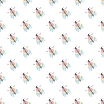 Seamless pattern. Spring print perfect for children's textile design, decor Stockillustratie