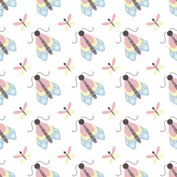 Seamless pattern. Spring print perfect for children's textile design, decor Stockillustratie