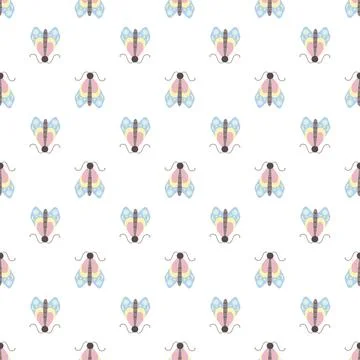 Seamless pattern. Spring print perfect for children's textile design, decor Stock Illustration