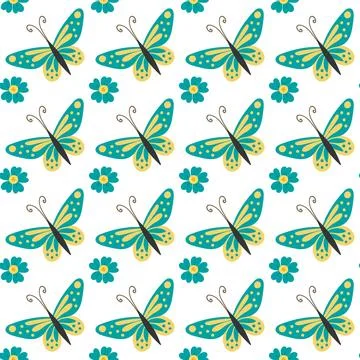 Seamless pattern. Spring print perfect for children's textile design, decor Stockillustratie