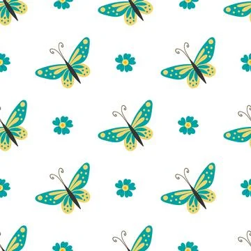 Seamless pattern. Spring print perfect for children's textile design, decor イラスト素材