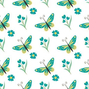 Seamless pattern. Spring print perfect for children's textile design, decor イラスト素材