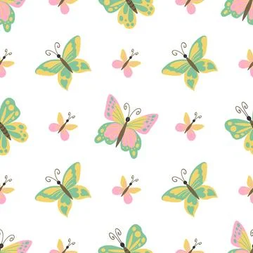 Seamless pattern. Spring print perfect for children's textile design, decor イラスト素材