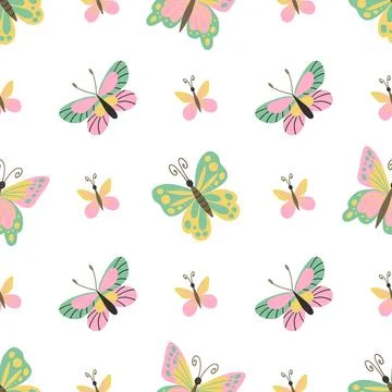 Seamless pattern. Spring print perfect for children's textile design, decor イラスト素材
