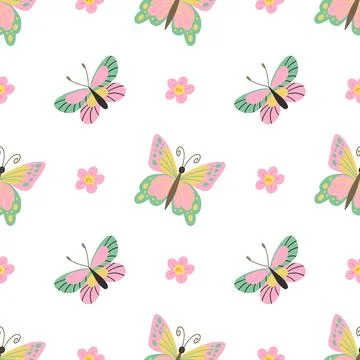 Seamless pattern. Spring print perfect for children's textile design, decor イラスト素材