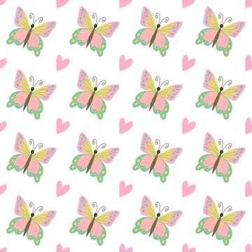 Seamless pattern. Spring print perfect for children's textile design, decor イラスト素材