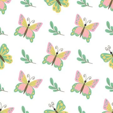 Seamless pattern. Spring print perfect for children's textile design, decor イラスト素材