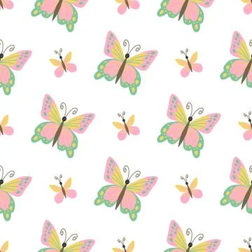 Seamless pattern. Spring print perfect for children's textile design, decor Stock Illustration